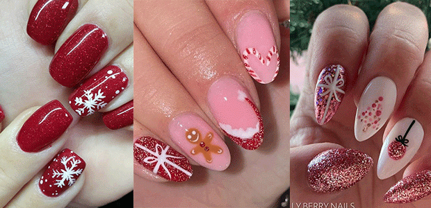 Elegant Christmas Nail Ideas For 2024 | Holidays Nails 2024