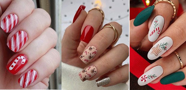 Candy Cane Nail Trends For Christmas 2024 | Holiday Nail Art