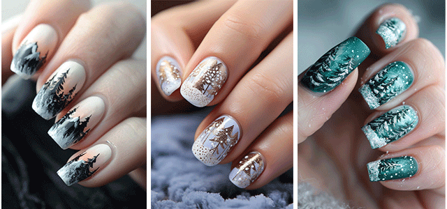 Nail-Designs-Inspired-By-Snowy-Trees-Winter-Nails-F