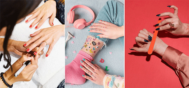 Cute-Quick-Mother’s-Day-Nails-Using-Nail-Art-Stickers-F
